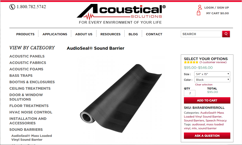 Acoustical Solutions website